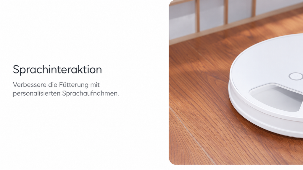 Automatischer Futterautomat – 6 Mahlzeiten mit Sprachaufnahme